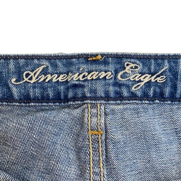 American Eagle Vintage Patchwork Shorts with Frayed Hems Size 6 - Picture 5 of 6
